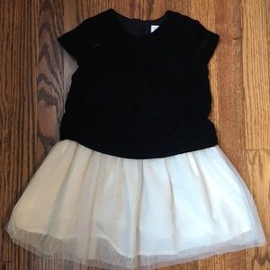 Gap velvet tulle sparkle dress